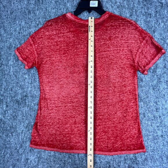 Minnie Mouse Shirt Women's L Disney Sleepwear Red Burnout Short Sleeves "Own It" - Picture 7 of 9